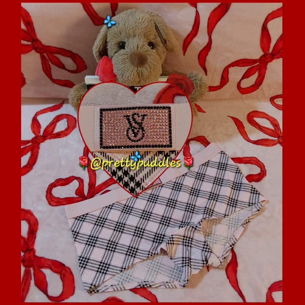 💎 VS Logo Cotton Shine Patch Shortie / Boyshort Panty 💎